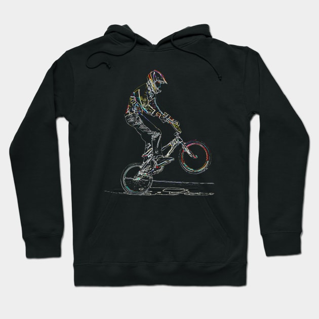 bmx Hoodie by rickylabellevie